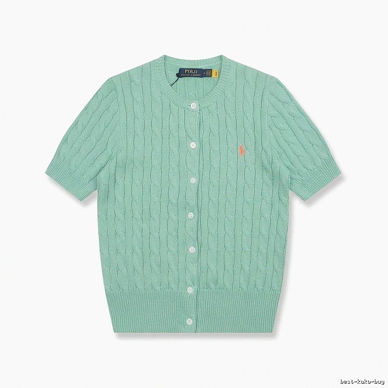 Ralph Lauren Polo light green knitted cardigan