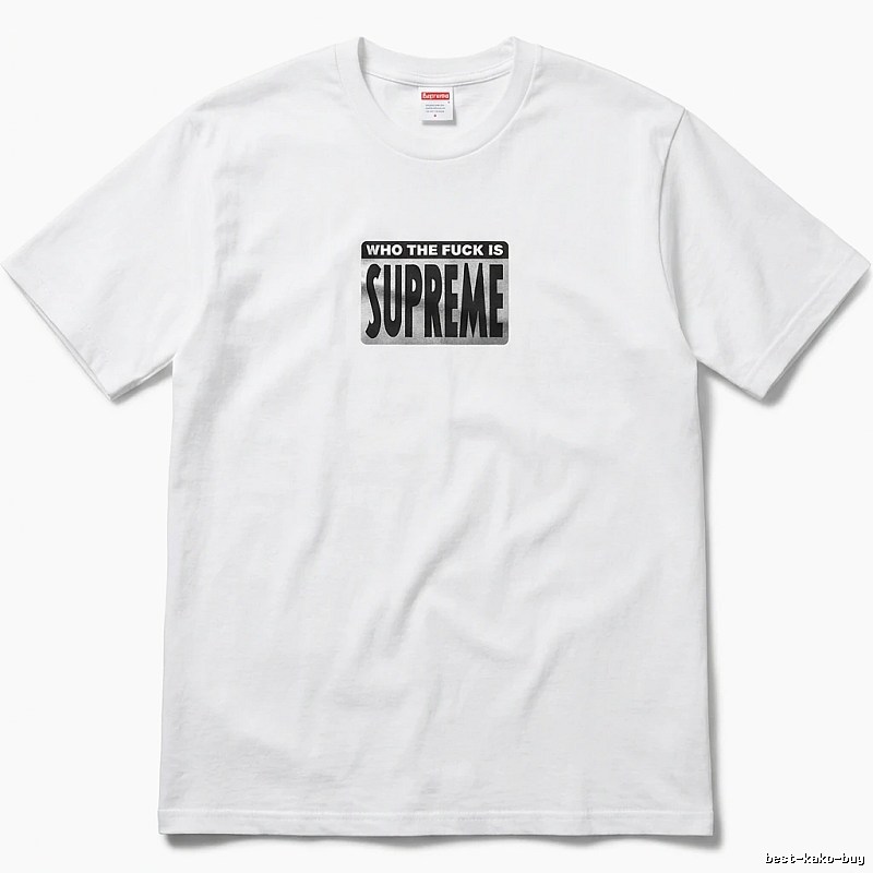 Supreme - printed trendy brand white T - shirt
