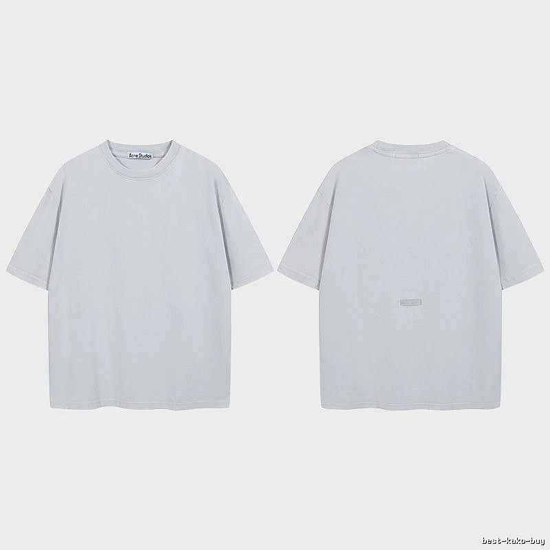 Acne Studios 2090-80 Blue Style Ac908040 Stockholm Logo T-Shirt Relaxed Styling