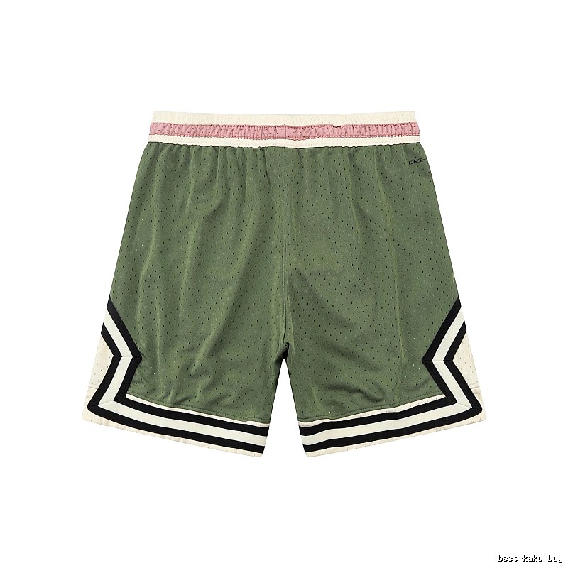 AJ retro-style green shorts