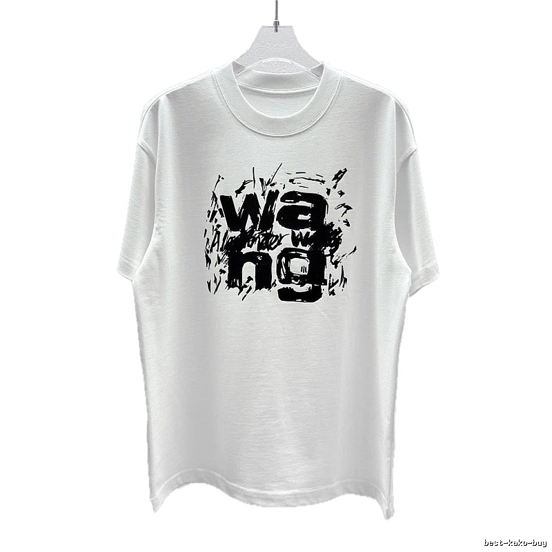 Alexander Wang Graffiti Street Style White T-Shirt