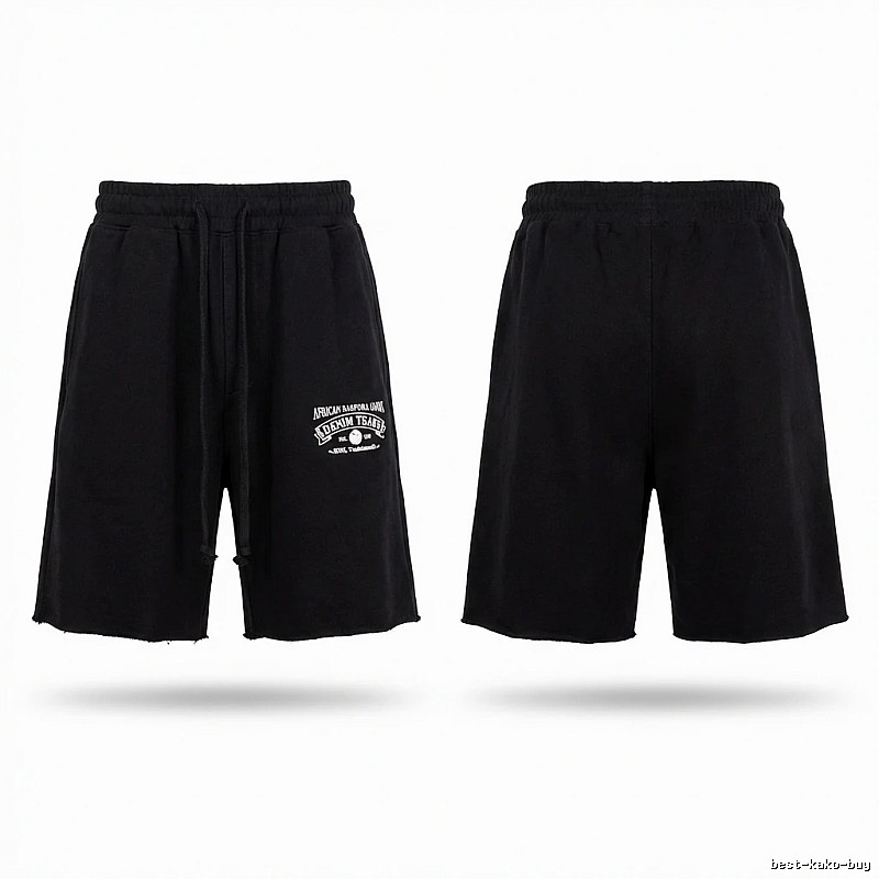 American casual black shorts of DENIM TEARS
