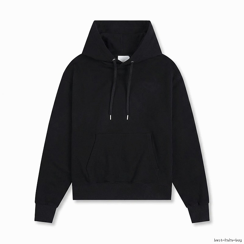 AMI Basic Style Simple Black Hoodie