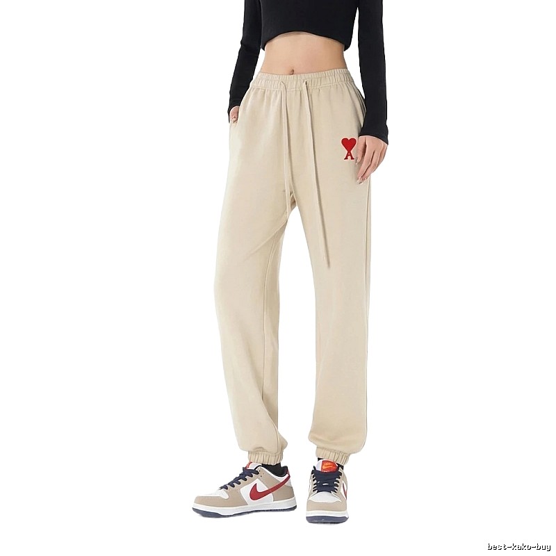 AMI Love Leisure Style Off-white Pants