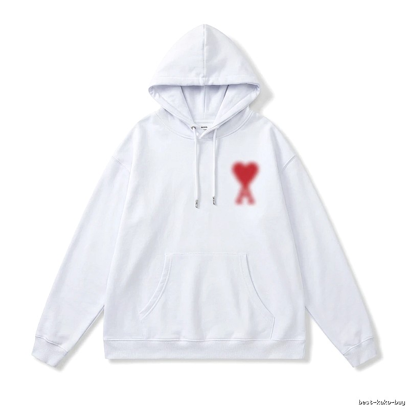 AMI Love Print Hoodie