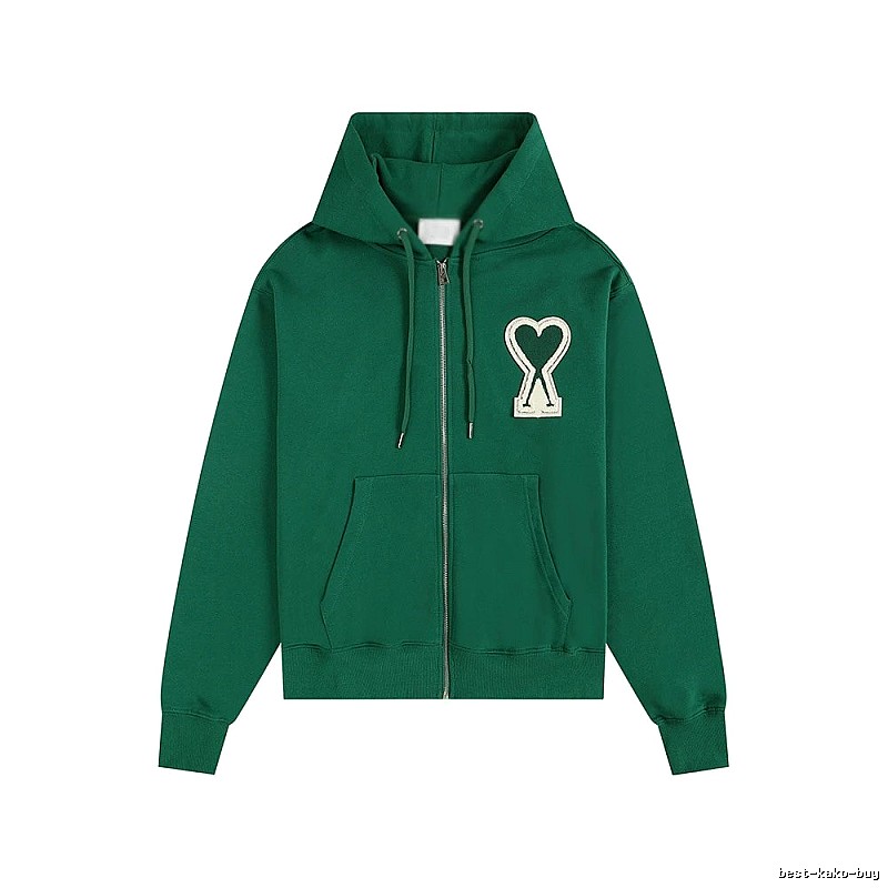 AMI Love Series Green Hoodie