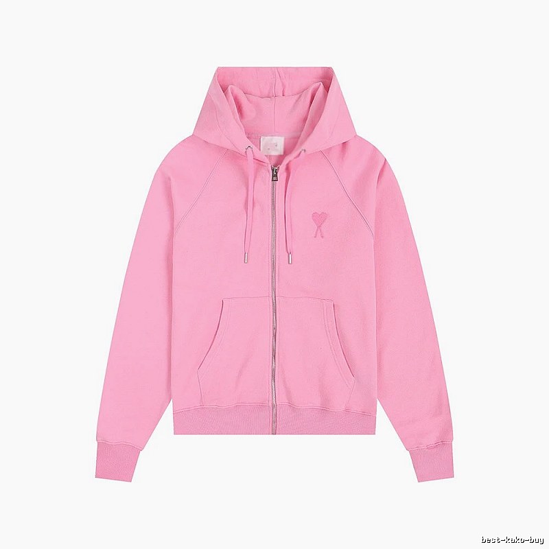 AMI Love Simple Style Pink Coat
