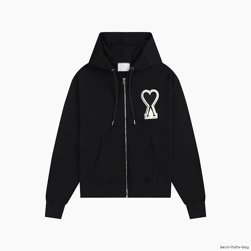 AMI Love Trendy and Cool Black Sweatshirt