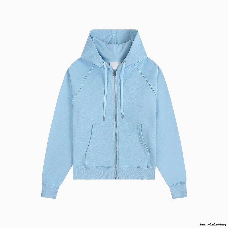 AMI minimalist style light blue sweatshirt