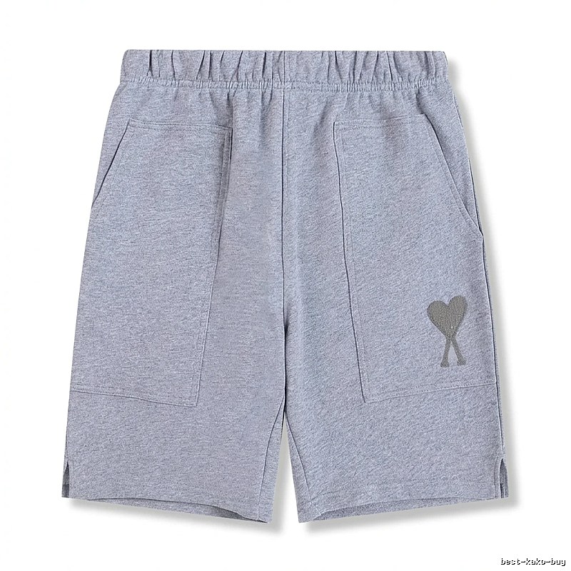 AMI pattern casual gray shorts