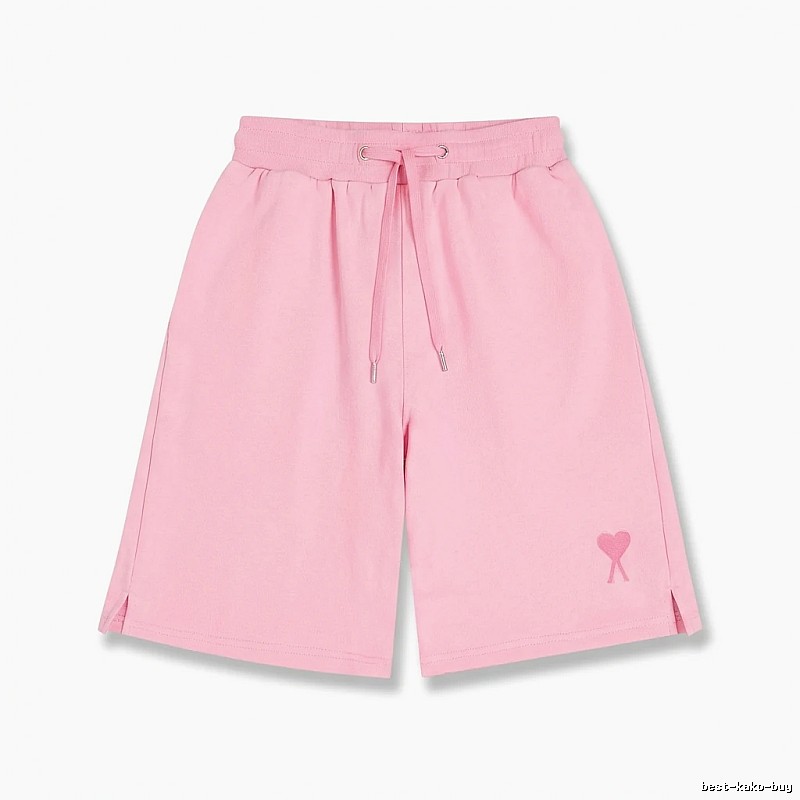 AMI pink shorts in a cute and casual style