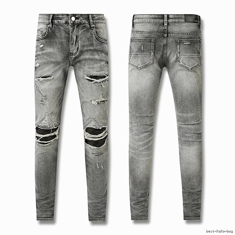 AMI Ripped Trendy Brand Jeans
