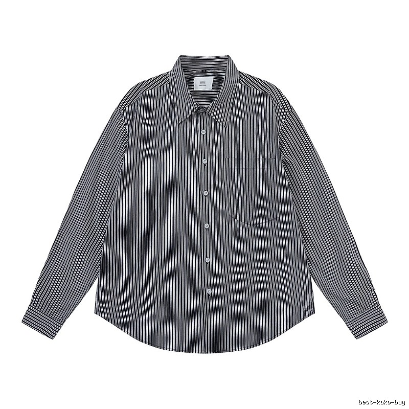 AMI Stripe Minimalist Style Shirt