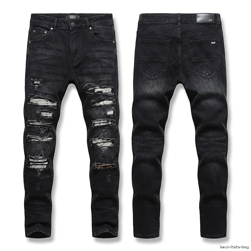 AMI Trendy Ripped Jeans with a Cool Style