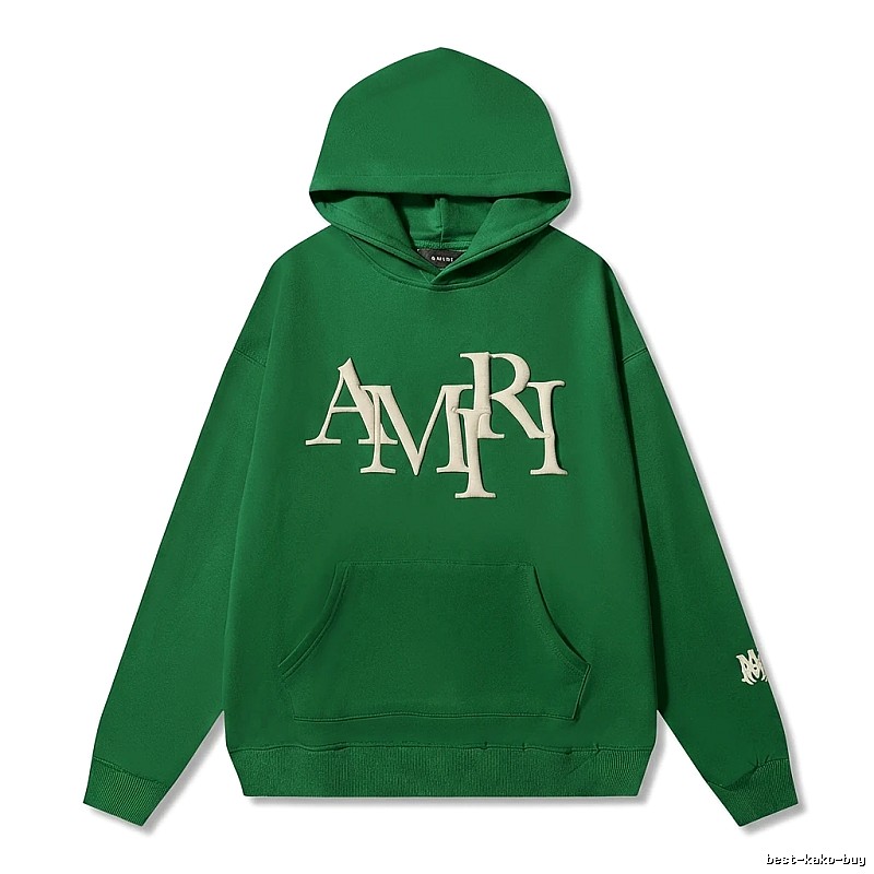 AMIRI Alphabet Style Green Sweatshirt