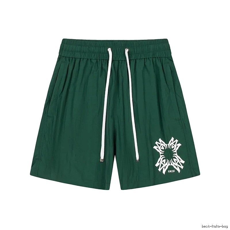 AMIRI casual style dark green shorts