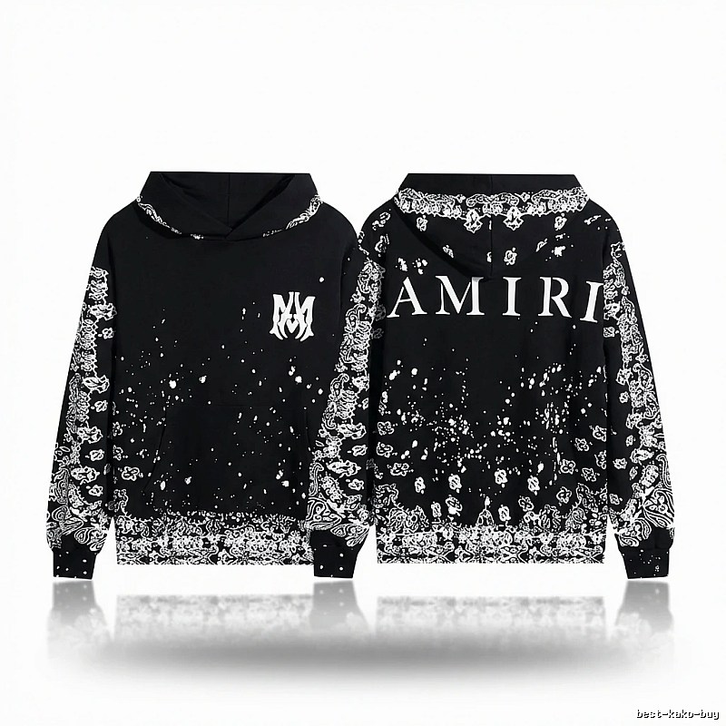 AMIRI Dark Style Cashew Flower Sweatshirt