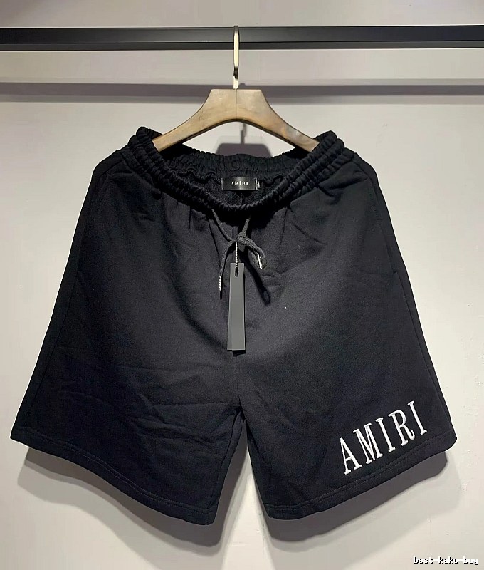 AMIRI Embroidered High Street Style Black Shorts