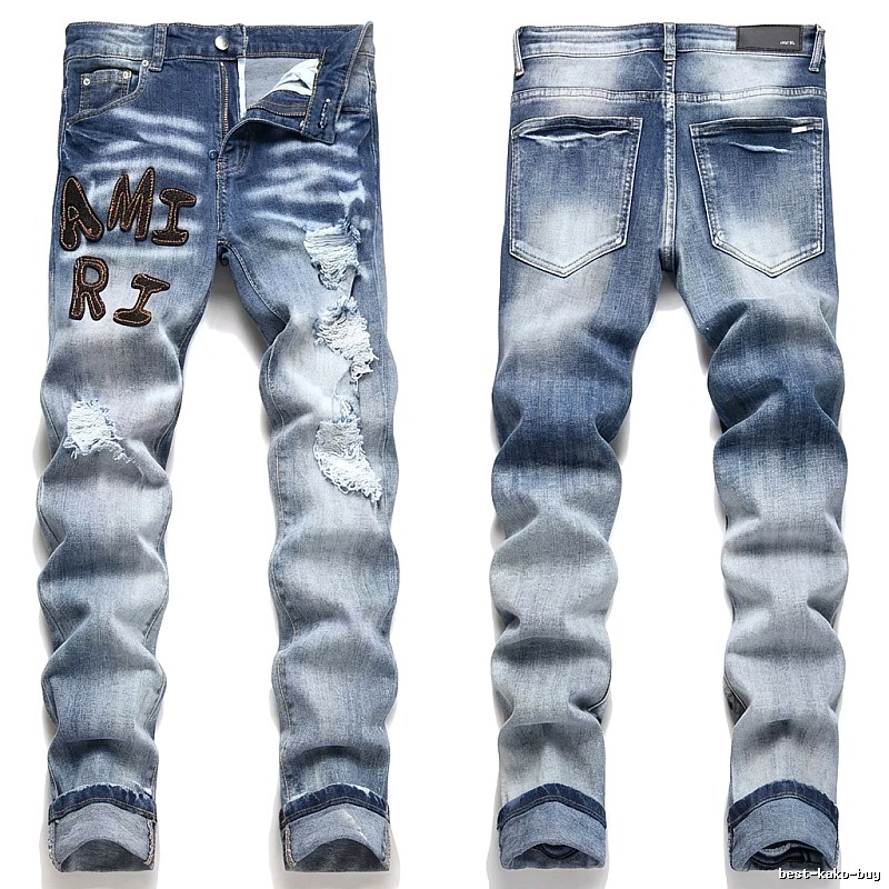 AMIRI Gradient Ripped Jeans