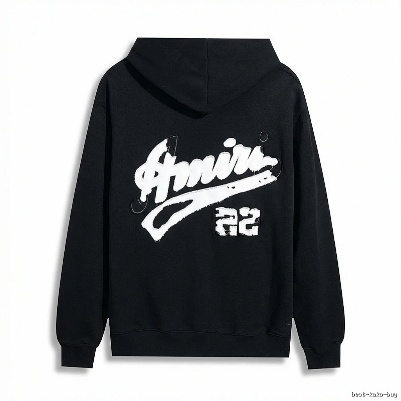 AMIRI Graffiti Style Black Hoodie