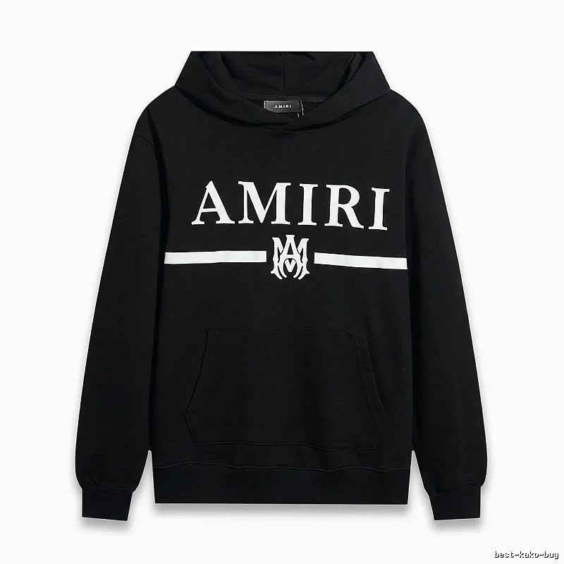 AMIRI Letter Print Black Sweatshirt