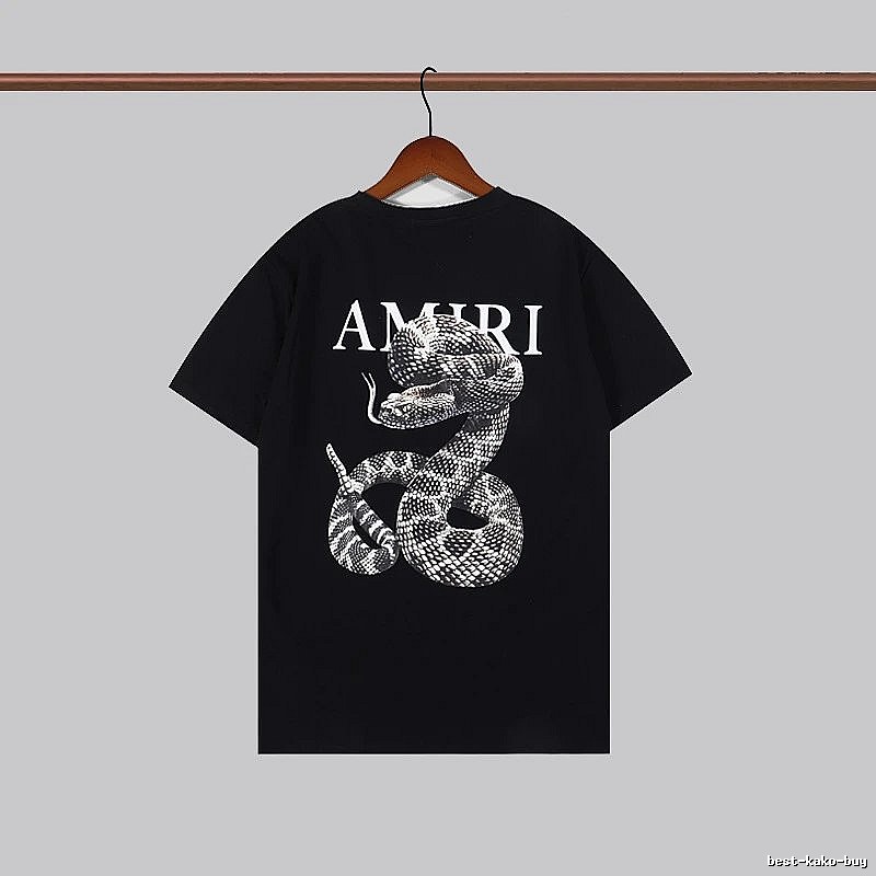 Amiri Statement Graphic T-shirt White Blue Amiri for Easy Pairing