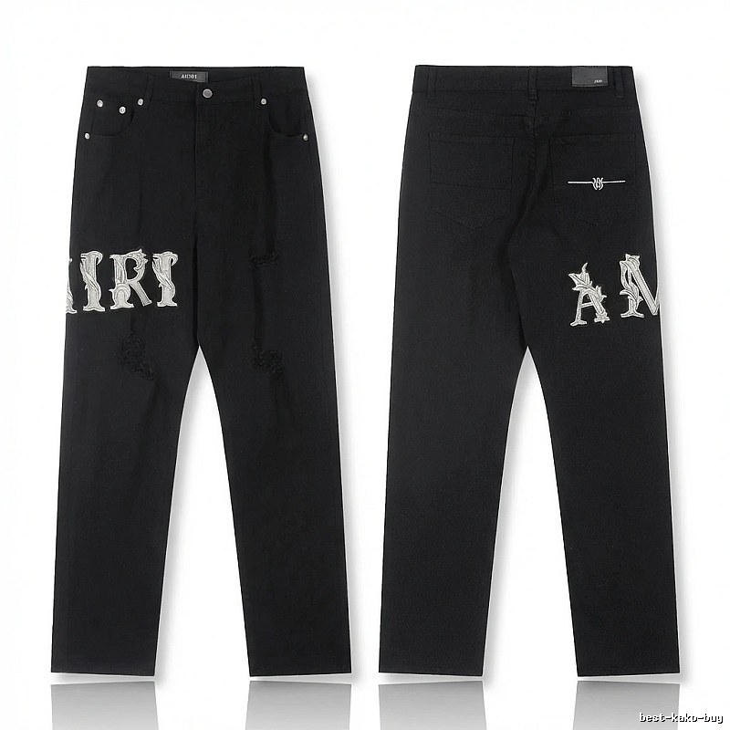 AMIRI vintage-style black jeans