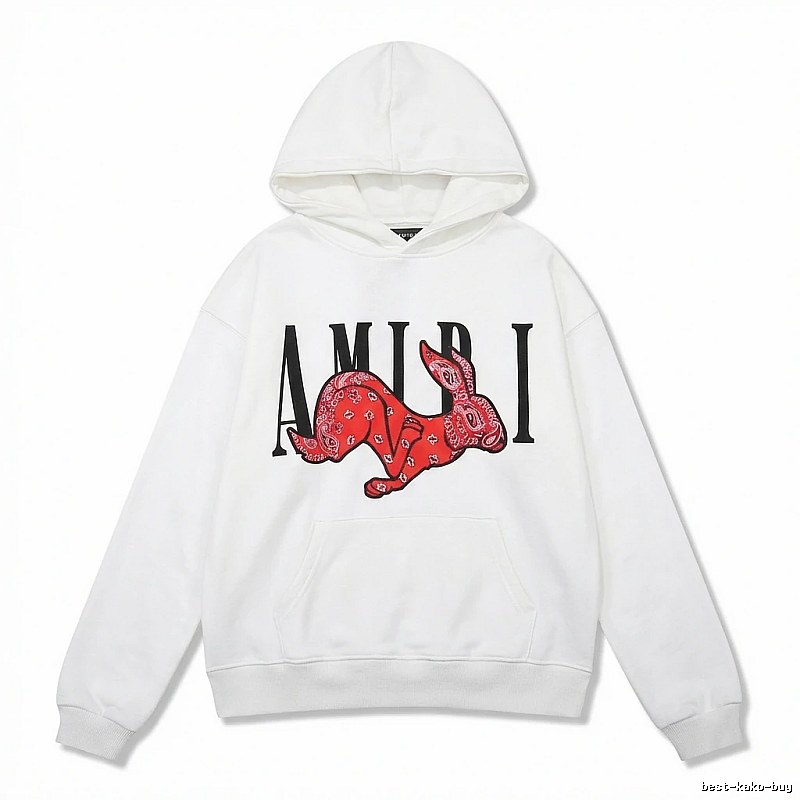 AMIRI White Sweatshirt with Rabbit Print