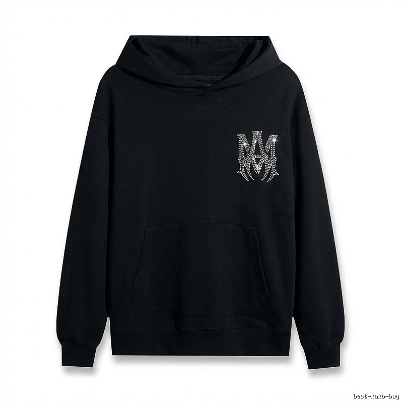 AMIRI's trendy and cool black hoodie