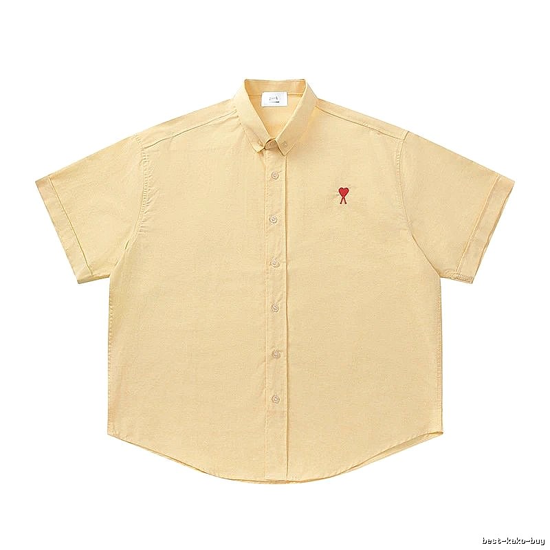Ami's simple and loving style yellow shirt