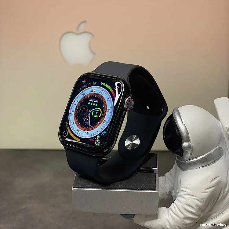 Apple Watch with Black Sport Band