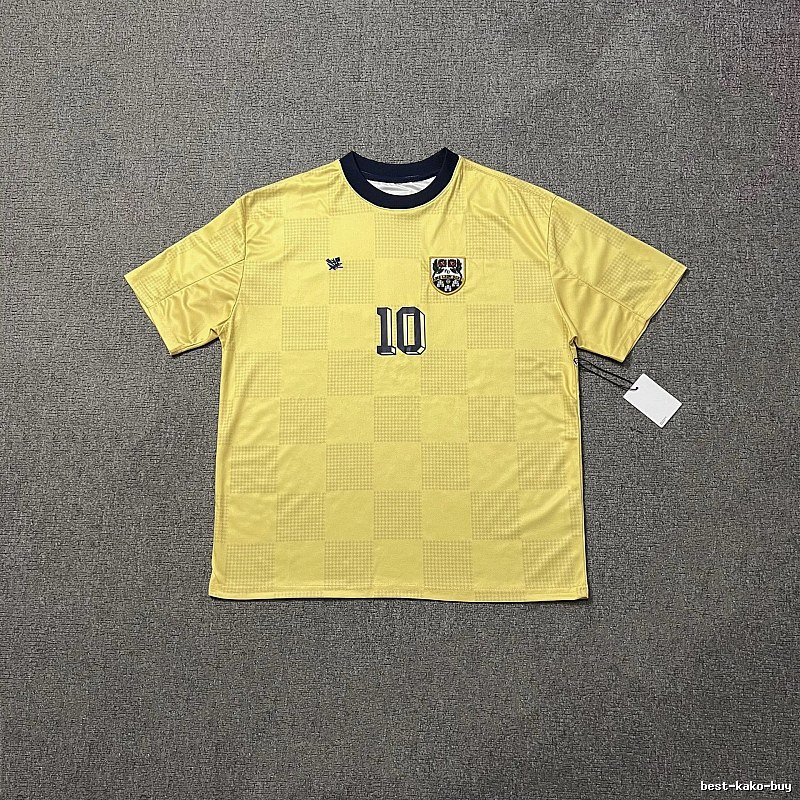 Argentina Classic Messi #10 soccer jersey Yellow Argentina Football for Daily Styling