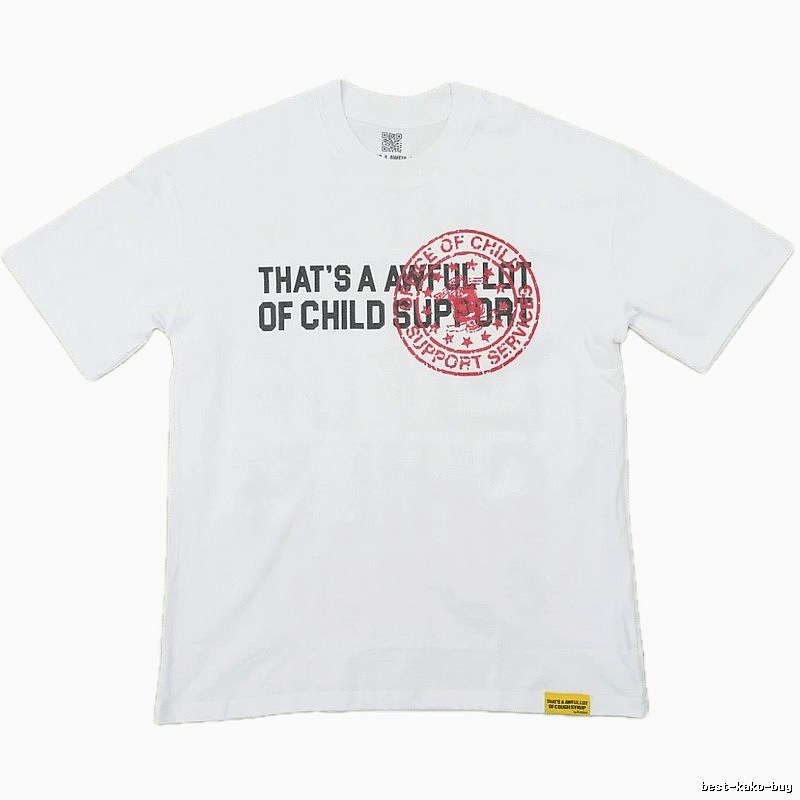 Awful Lot Stamped Street-Style White T-Shirt