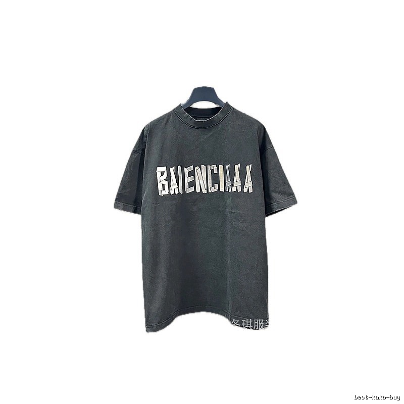 Balenciaga alphabet style black T-shirt