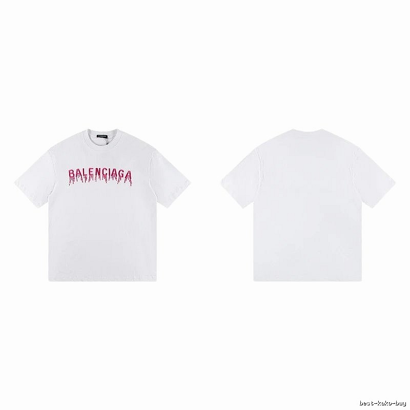 Balenciaga Blood Drop Collection Street Style White T-Shirt