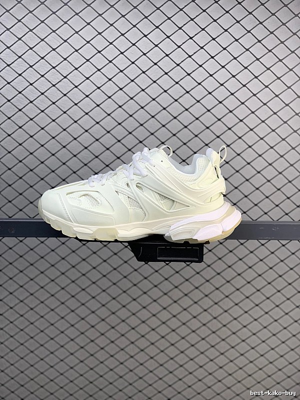 Balenciaga Cream Chunky Runners with Raised Heel Cushioning