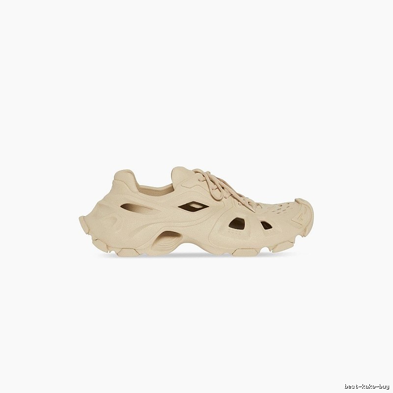 Balenciaga Cream Slip-on Shape Beige Mule Sneaker for Photo Ready Styling
