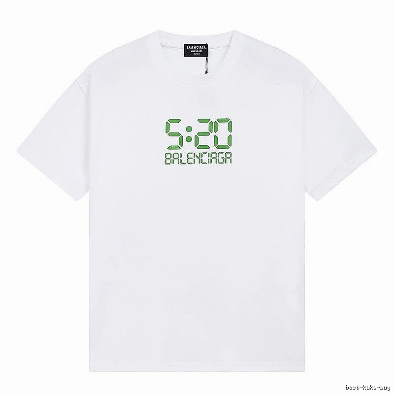 Balenciaga digital-style white T-shirt