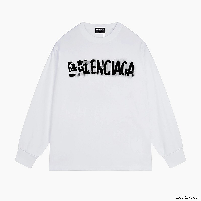 Balenciaga graffiti-style white T-shirt