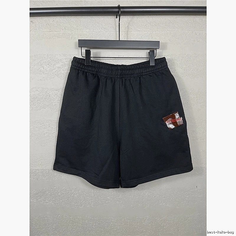 Balenciaga minimalist black shorts