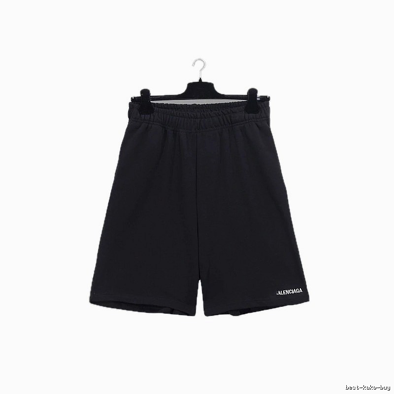 Balenciaga minimalist style black shorts