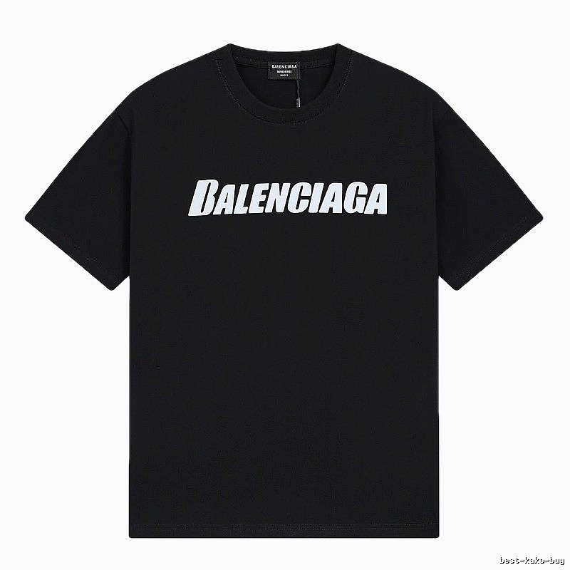 Balenciaga minimalist style black T-shirt