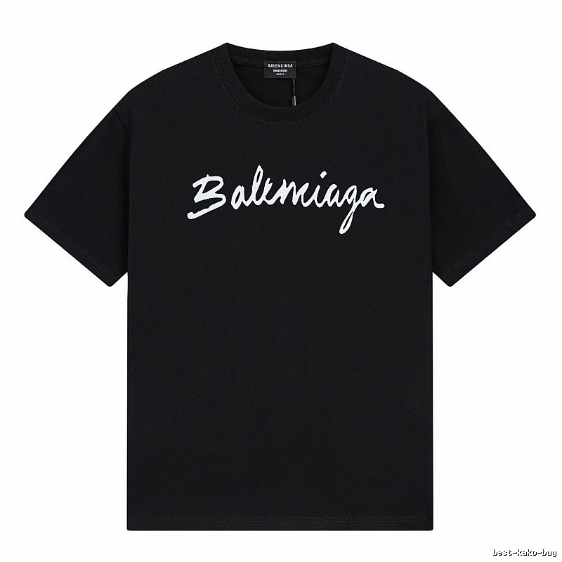 Balenciaga minimalist style black T-shirt