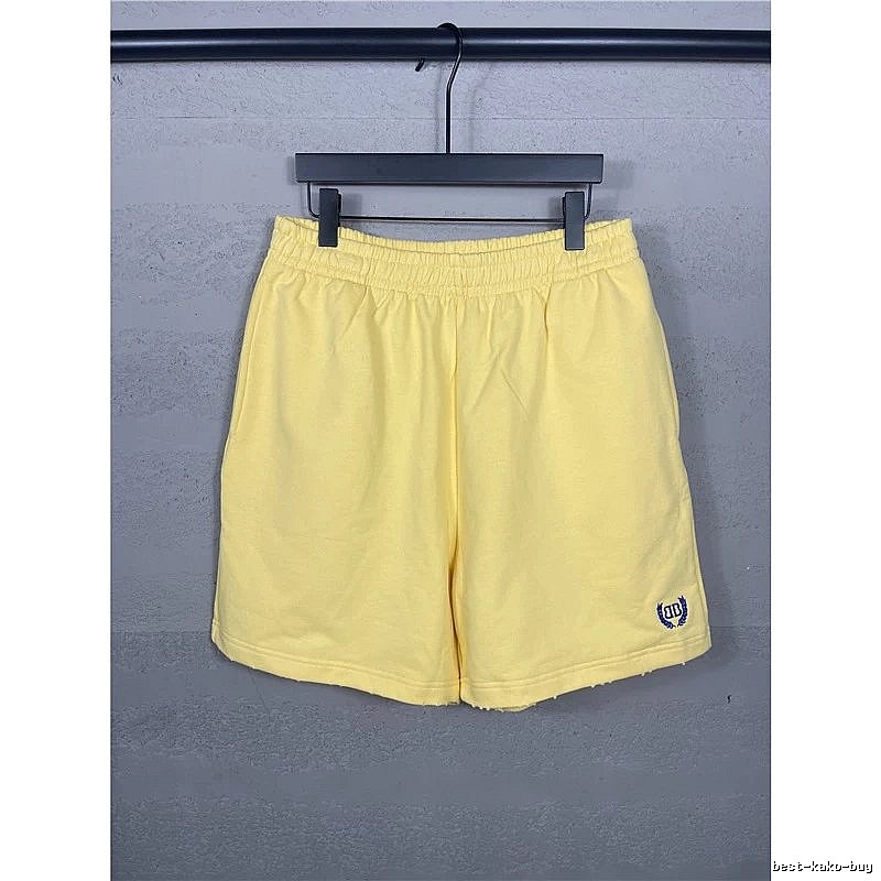 Balenciaga preppy style yellow shorts