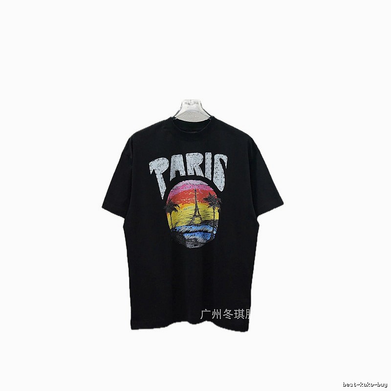 Balenciaga printed retro-style T-shirt