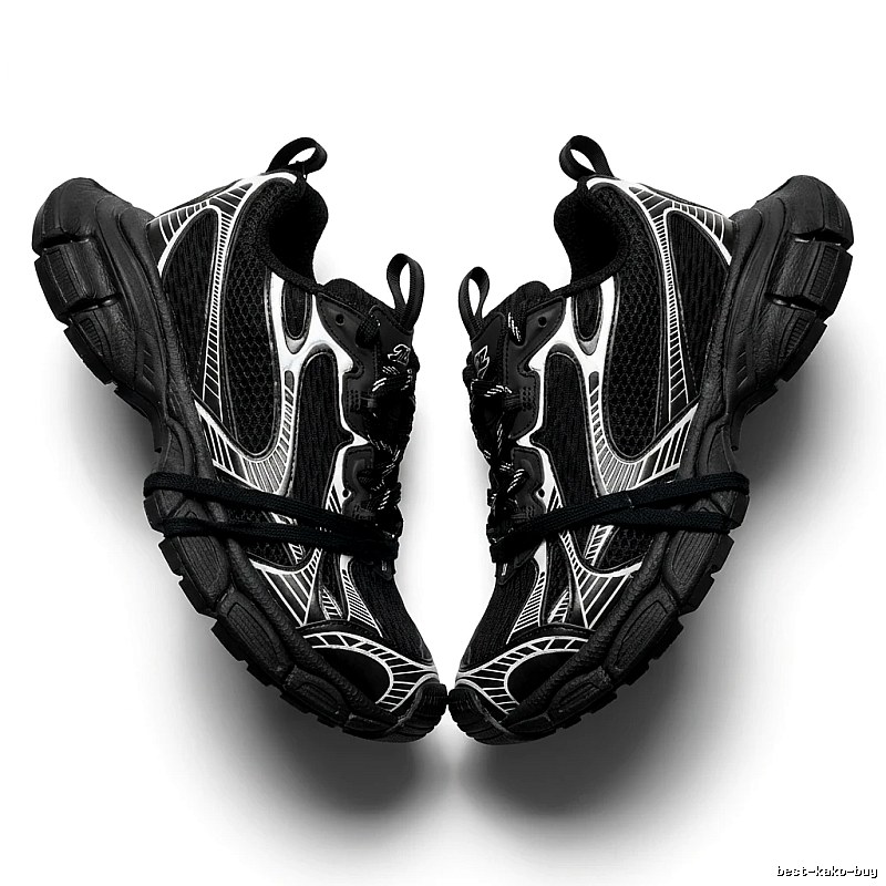 Balenciaga retro black and grey sports shoes