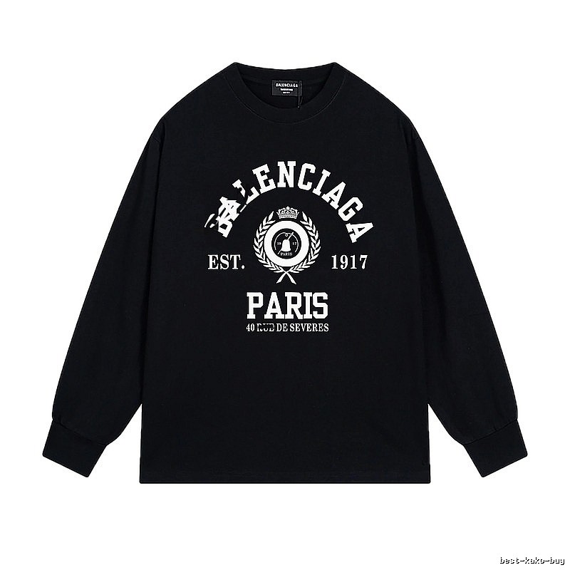 Balenciaga retro black long-sleeve