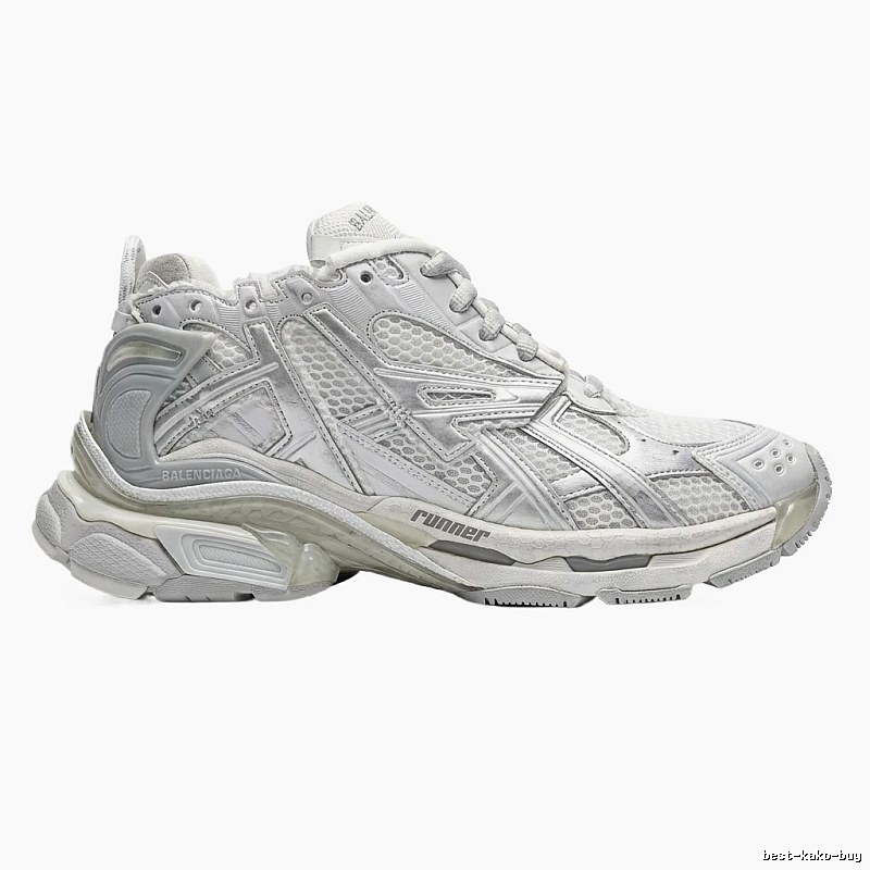 Balenciaga Retro Style White and Grey Sneakers
