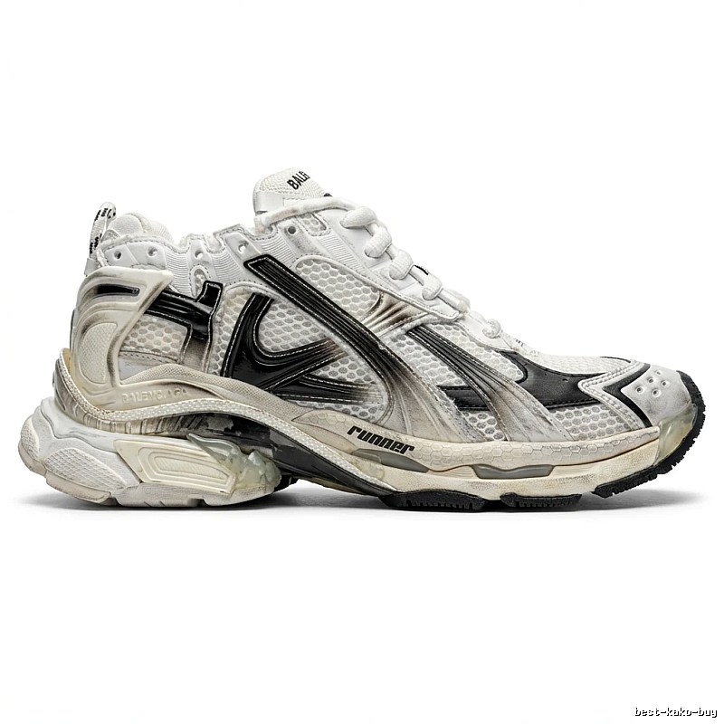 Balenciaga retro-style white shoes