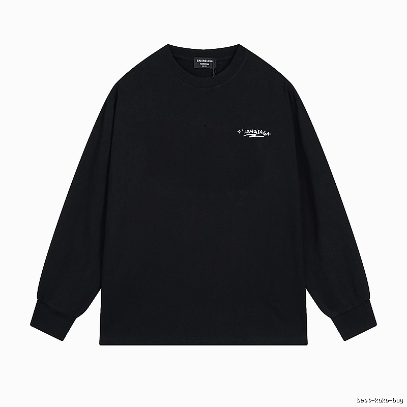 Balenciaga simple style black long-sleeved shirt
